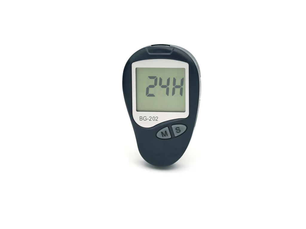 BG 202 Blood Glucose Monitoring System | Labs Choice BG 202 Blood Glucose Monitoring System provides a simple and efficient solution for routine blood glucose testing. Using a small 1 µL blood sample and delivering results in approximately 5 seconds, it is designed to make regular diabetes monitoring convenient. Memory storage, averaging functions, and reminder features help users track glucose readings over time. | Labs Choice