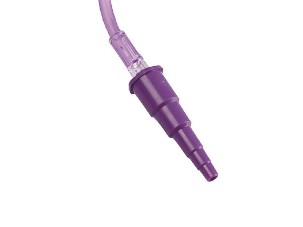 ENC9 – Stepped Connector | The Labs Choice ENC9 Stepped Connector is designed to provide a secure connection between compatible tubing and enteral feeding components. Its stepped design supports flexible tubing connections and is compatible with 4.1 mm OD tubing. | Labs Choice