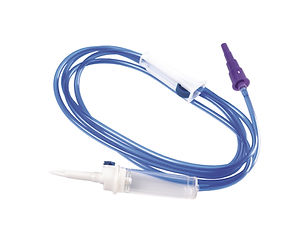 ENF04G – Gravity Feeding Set | The Labs Choice ENF04G Gravity Feeding Set is designed for controlled enteral nutrition delivery using gravity feeding. It features a vented spike with cap, 1.8 m PVC tubing, roller clamp, drip chamber, and ENFit connection compliant with ISO 80369-3. A stepped connector supports flexible connection options. | Labs Choice