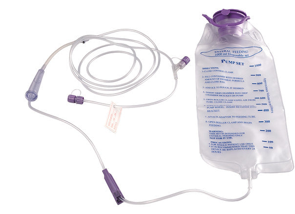 ENF02P – Pump Feeding Bag | The Labs Choice ENF02P Pump Feeding Bag is designed for controlled enteral nutrition delivery using feeding pumps. Available in multiple capacities, it features 1.8 m PVC tubing, roller clamp, drip chamber, and an ENFit female connector compliant with ISO 80369-3. Customized sizes and gravity-use configurations are available. | Labs Choice