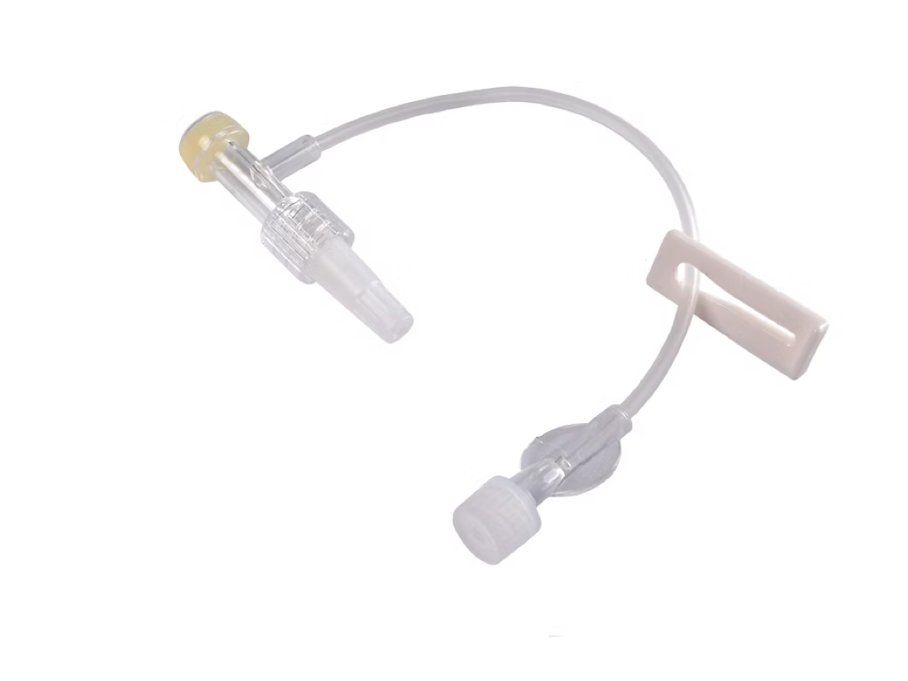 ET06 — T Connector | T connector with male and female luer locks and slide clamp. Designed to provide a secure branching connection for compatible medical tubing. | Labs Choice