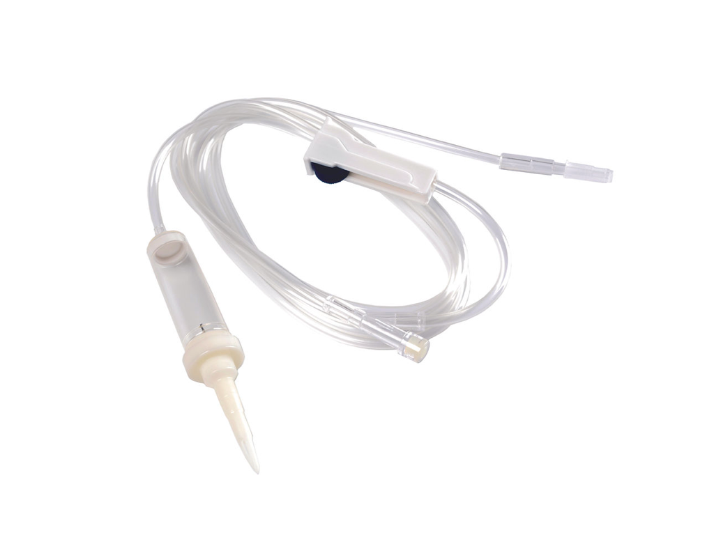 IVS04 – Infusion Set | Labs Choice IVS04 Infusion Set features a medium drip chamber without an air vent, 60-drop configuration, filter, Y injection port, and 1.8-meter tubing. Its ISO-standard spike is designed for compatibility with infusion bottles and bags, while the soft transparent chamber supports convenient monitoring and adjustment. | Labs Choice