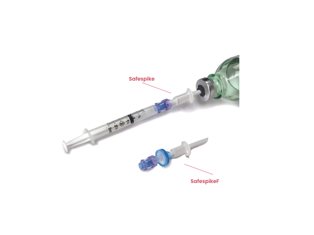 Needle-Free System SafeSpike & SafeSpikeF | Labs Choice Needle-Free Systems provide a secure and convenient way to access IV lines without using a needle, helping reduce the risk of accidental needlestick injuries. SafeSpike and SafeSpikeF are designed to support reconstitution, drug admixture, and IV medication delivery with options for positive or negative pressure applications.| Labs Choice