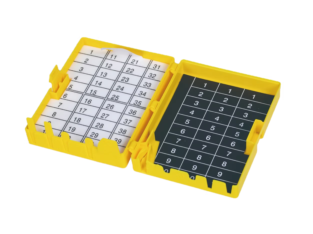SNC40-FM – Safety Sharps Station | Labs Choice SNC40-FM Safety Sharps Station combines a 40-count foam block with a 30-count magnetic surface for increased sharps handling capacity. It features a universal blade remover, integral scalpel shield, and needle counter box with three safety hinges and automatic closure snaps. | Labs Choice