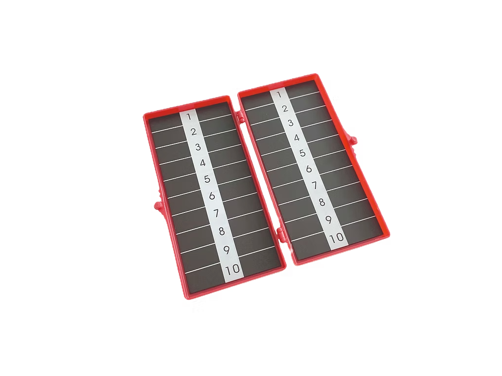 NC10-2F – Sharps Station | Labs Choice NC10-2F Sharps Station provides an organized solution for handling and counting contaminated needles, blades, sutures, and other sharps. It features two magnetic surfaces, each designed for a 10-count capacity, supporting convenient sharps organization during clinical procedures. | Labs Choice