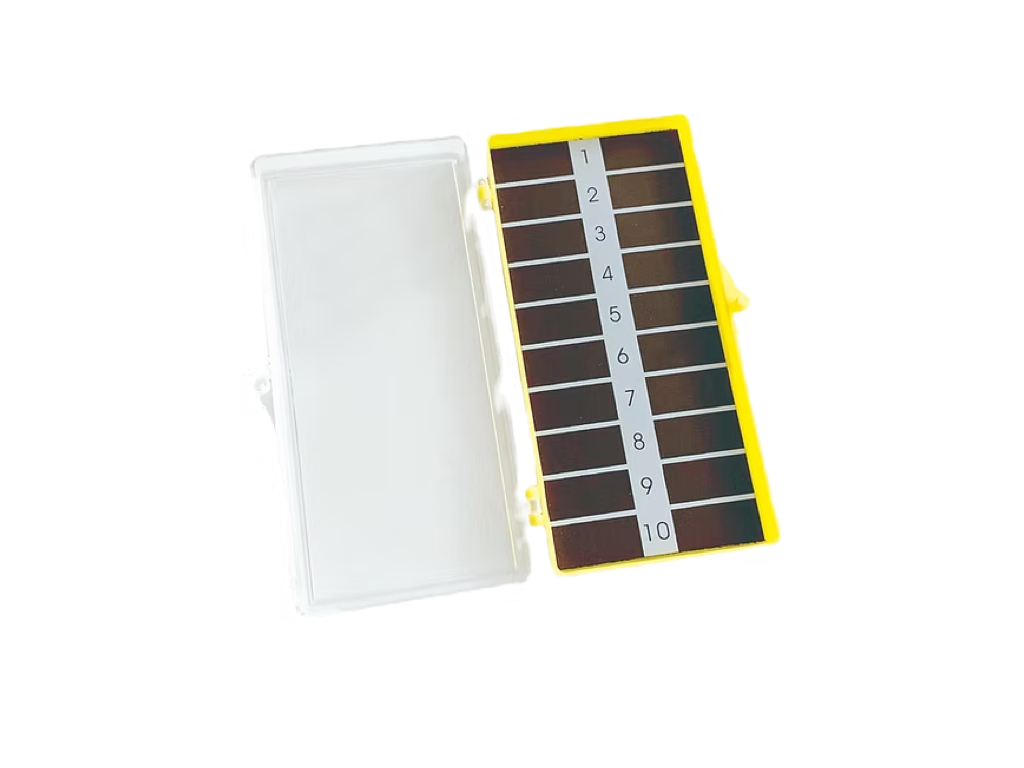 NC10-1F – Sharps Station | Labs Choice NC10-1F Sharps Station features a single magnetic surface with a 10-count capacity and a clear lid for convenient visibility. It helps organize and count contaminated needles, blades, sutures, and other sharps during clinical procedures. | Labs Choice