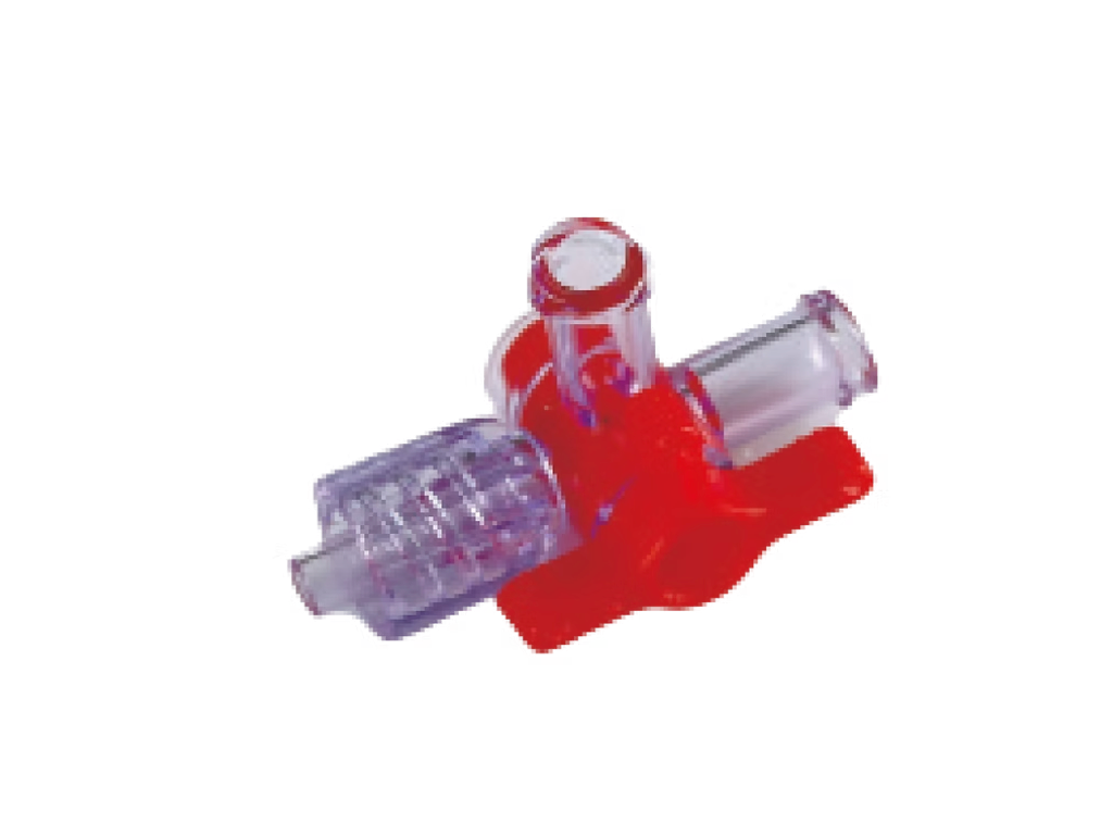 TWS03 – Three-Way Stopcock – Red Valve Core | Labs Choice TWS03 Three-Way Stopcock features a medical-grade polycarbonate construction designed for lipid and chemical resistance. Its transparent base provides clear visibility of the fluid path, while the 360° rotatable tap and directional arrows allow convenient control of fluid flow. | Labs Choice