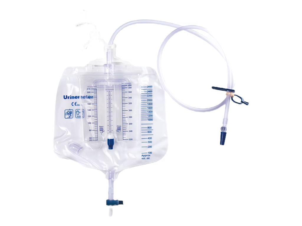 Urine Meter
Labs Choice Three-chamber urine collection bag with a 400 mL graduated meter and 2600 mL capacity for accurate urine measurement and collection.

