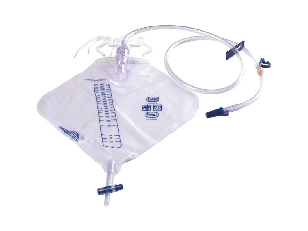UDBD20 — Diamond Shape Urine Drainage Bag | Labs Choice Diamond-shaped urine drainage bag made from high-grade, latex-free PVC for dependable urine collection. | Labs Choice