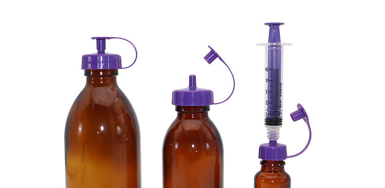 Pharmacy Cap – ENFit | The Labs Choice Pharmacy Cap is designed to create a secure connection between medication bottles and compatible ENFit syringes, allowing liquid medications to be accessed and transferred efficiently. | Labs Choice
