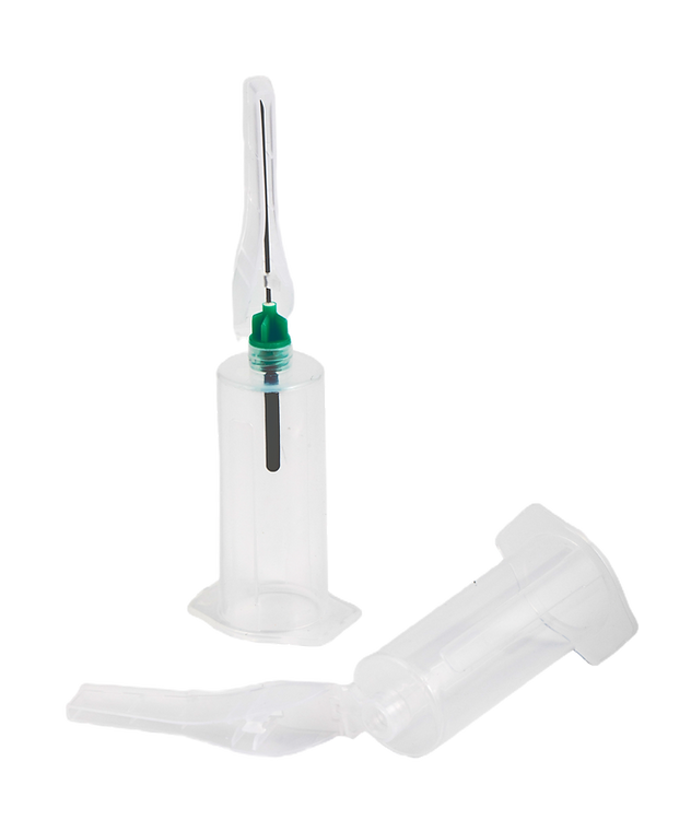 Safety Needle HoldervSNH02 | Labs Choice - SNH02 is designed for use with pen-type blood collection needles. Its integrated safety shield engages over the needle with an audible click and permanently locks in place using a triple-closure mechanism for added protection. | Labs Choice