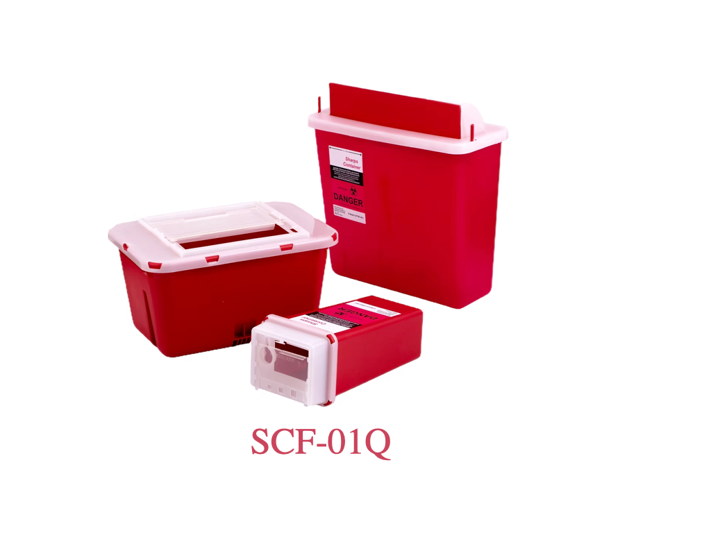 SCS-01Q – 1 Quart Sharp Container | Labs Choice SCS-01Q Sharp Container is a compact 1-quart sharps disposal container featuring a sliding cap for convenient access and secure closure. Its compact design fits most common caddies and trays, making it suitable for point-of-use disposal. | Labs choice