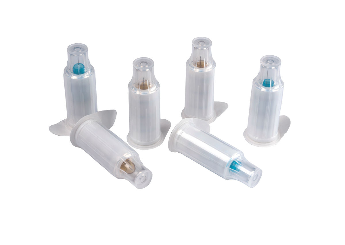 Safety Insulin Pen Needle | Labs Choice Safety Insulin Pen Needles combine convenient insulin delivery with an integrated safety mechanism designed to help protect healthcare professionals and patients from accidental needle-stick injuries. The ergonomic design supports easy handling, while the automatic safety shield helps secure the needle after use. | Labs Choice